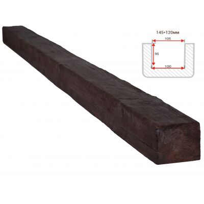 Балка декоративная "Рустик" 145х120мм 1000мм Арнодекор купить в Санкт-Петербурге