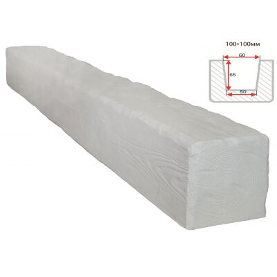 Балка декоративная "Рустик" 100х100мм 1000мм Арнодекор купить в Санкт-Петербурге