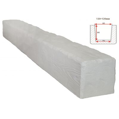 Балка декоративная "Рустик" 120х120мм 1000мм Арнодекор купить в Санкт-Петербурге