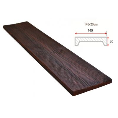 Доска декоративная "Модерн" 140х20мм 1000мм Арнодекор купить в Санкт-Петербурге