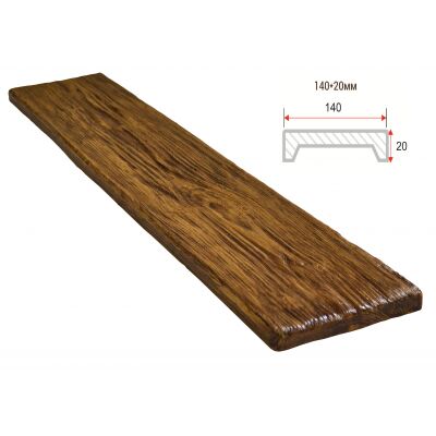 Доска декоративная "Рустик" 140х20мм 1000мм Арнодекор купить в Санкт-Петербурге