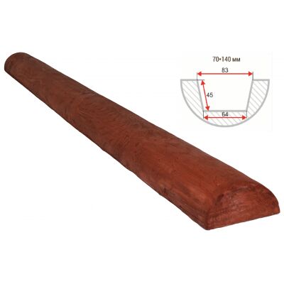 Полубревно декоративное "Рустик" 70х140мм 1000мм Арнодекор купить в Санкт-Петербурге