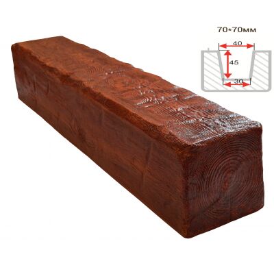 Балка декоративная "Рустик" 70х70мм 1000мм Арнодекор купить в Санкт-Петербурге