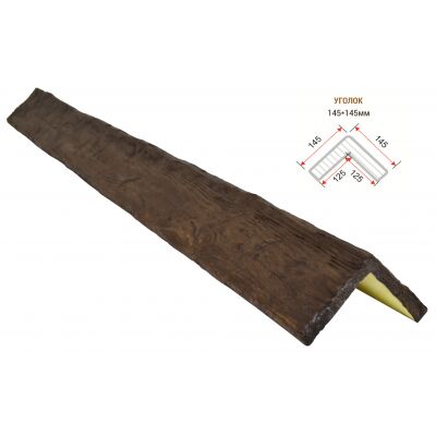 Уголок декоративный "Рустик" 145х145мм 3000мм Арнодекор купить в Санкт-Петербурге