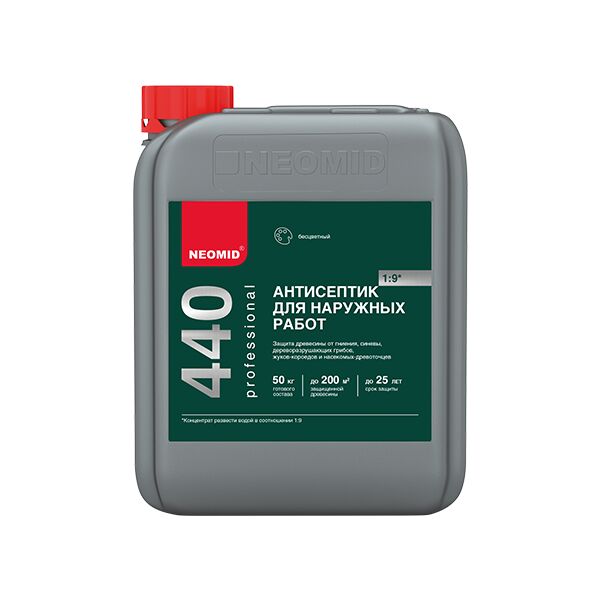 NEOMID 440 30кг деревозащитный состав для наружных работ концентрат 1:9 купить в Санкт-Петербурге