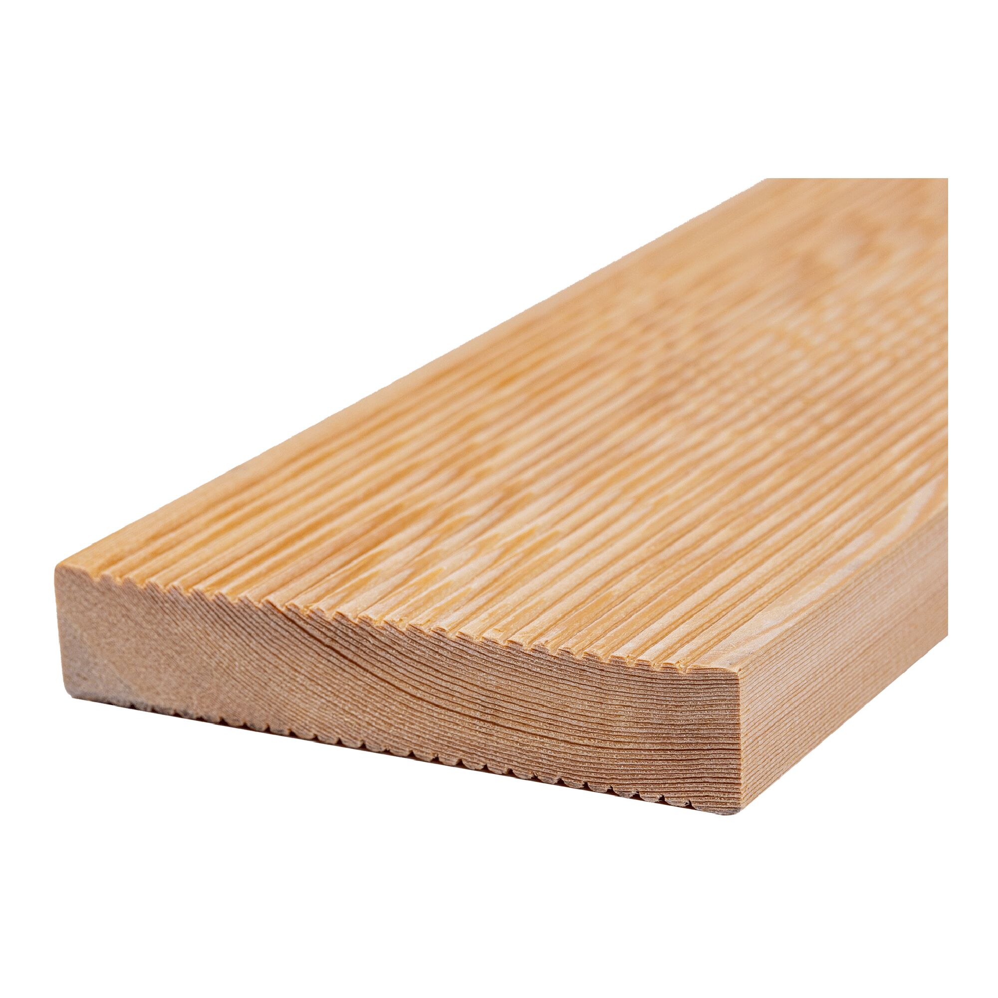 Доска террасная (Вельвет) ТехноНиколь Лиственница (35) сорт B 4000х142х27мм (3 шт) купить в Санкт-Петербурге