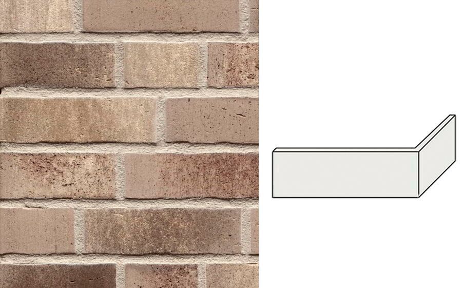 Клинкерная плитка угловая W773NF11 (240+115)x11x71мм 15шт/уп FeldHaus купить в Санкт-Петербурге