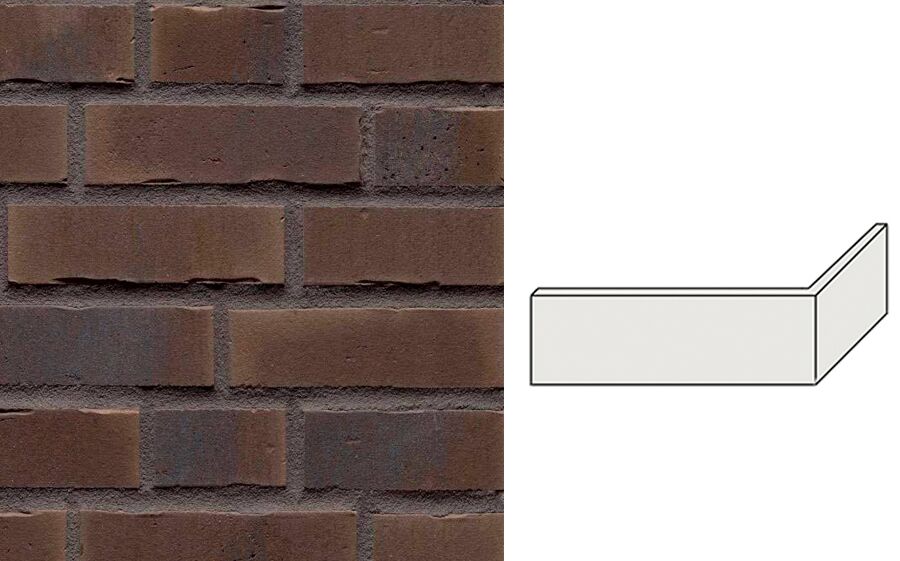 Клинкерная плитка угловая W745NF11 (240+115)x11x71мм 12шт/уп FeldHaus купить в Санкт-Петербурге