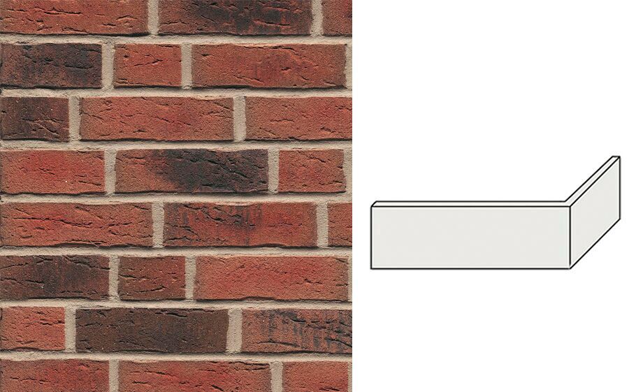 Клинкерная плитка угловая W685NF11 (240+115)x11x71мм 15шт/уп FeldHaus купить в Санкт-Петербурге