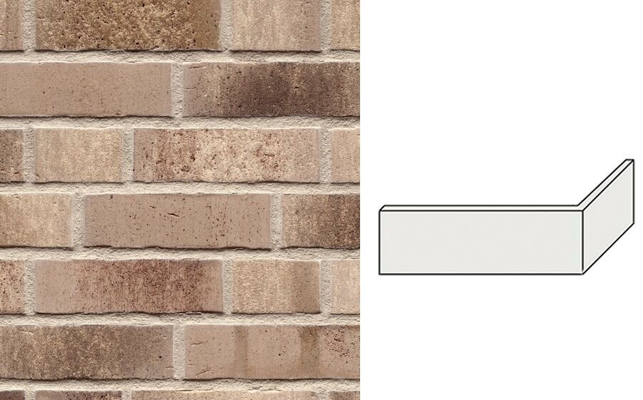 Клинкерная плитка угловая W773DF14 (240+115)х52х14мм 12шт/уп FeldHaus купить в Санкт-Петербурге