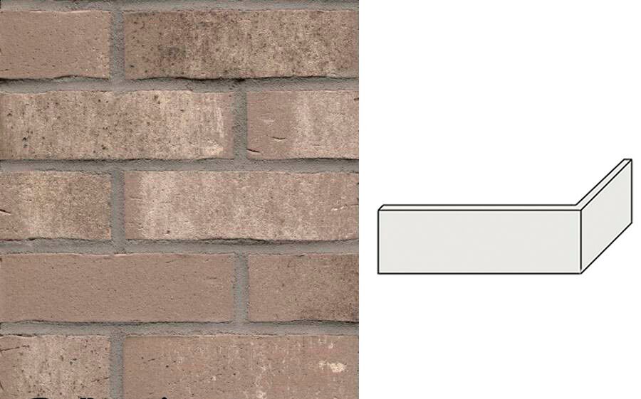 Клинкерная плитка угловая W764DF14 (240+115)х52х14мм 12шт/уп FeldHaus купить в Санкт-Петербурге