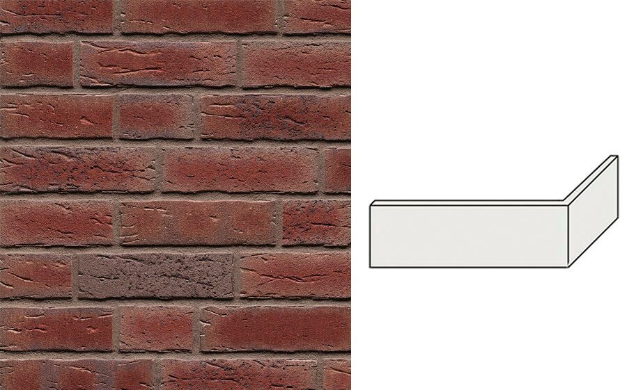 Клинкерная плитка угловая W664NF11 (240+115)x11x71мм 15шт/уп FeldHaus купить в Санкт-Петербурге