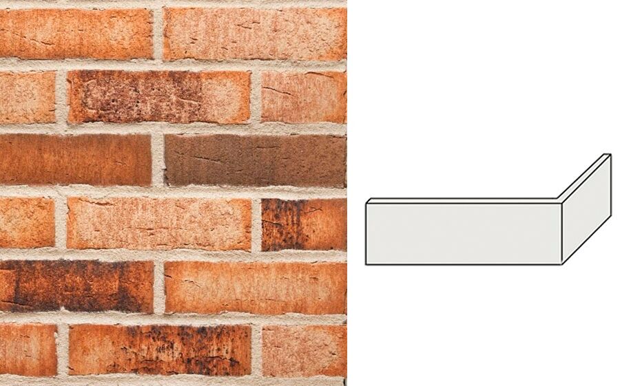 Клинкерная плитка угловая W665NF11 (240+115)x11x71мм 12шт/уп FeldHaus купить в Санкт-Петербурге