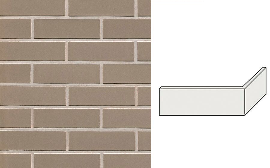 Клинкерная плитка угловая W800NF9 (240+115)х9х71мм 15шт/уп FeldHaus купить в Санкт-Петербурге