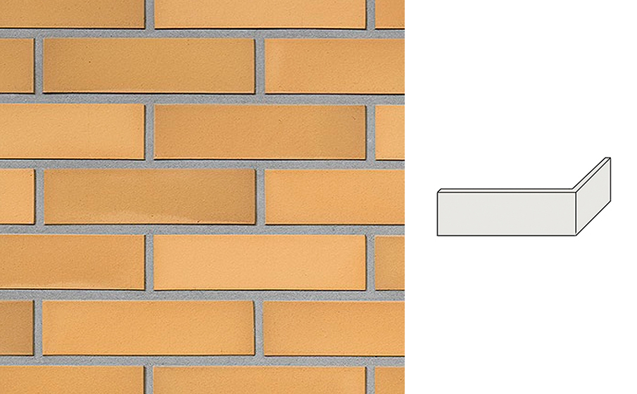 Плитка угловая RIMINI gelb-bunt glatt (желтый пестрый) NF 240х9х71х115мм Roben купить в Санкт-Петербурге