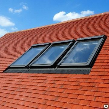Velux EKS 0002E MK06 78х118см центральный элемент оклада для комбинации из трёх окон горизонтально для плоской кровли купить в Санкт-Петербурге