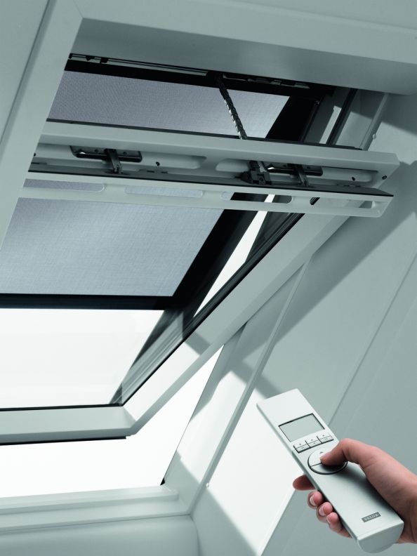 Sale Маркизет с электроприводом М06 ММL Velux Цвет: 5060 чёрный Размер: 78х118см купить в Санкт-Петербурге