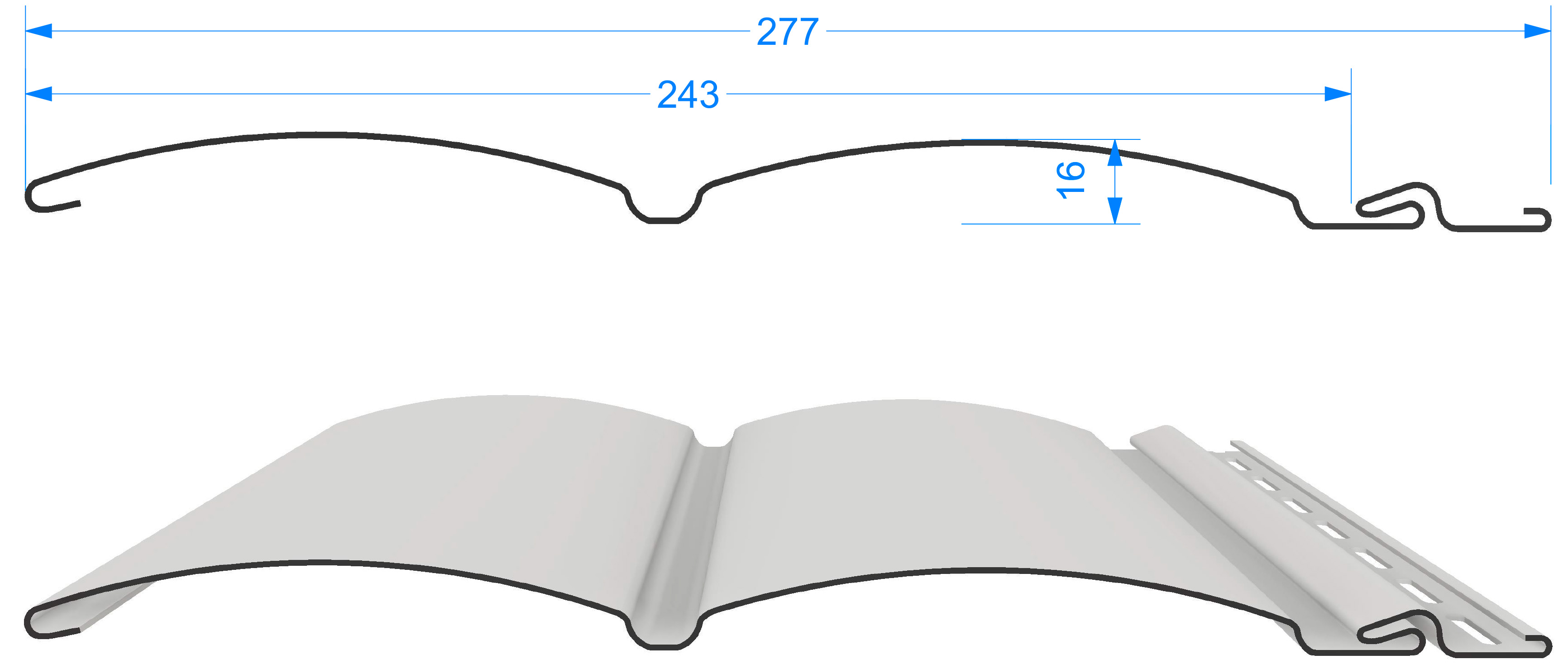 Сайдинг Docke Premium Блок Хаус D4,7T купить в Санкт-Петербурге