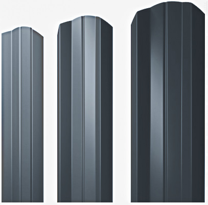 Металлический штакетник М-образный фигурный PE двусторонний 0.45мм купить в Санкт-Петербурге