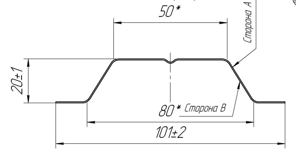 Металлический штакетник П-образный фигурный PurLite Matt купить в Санкт-Петербурге