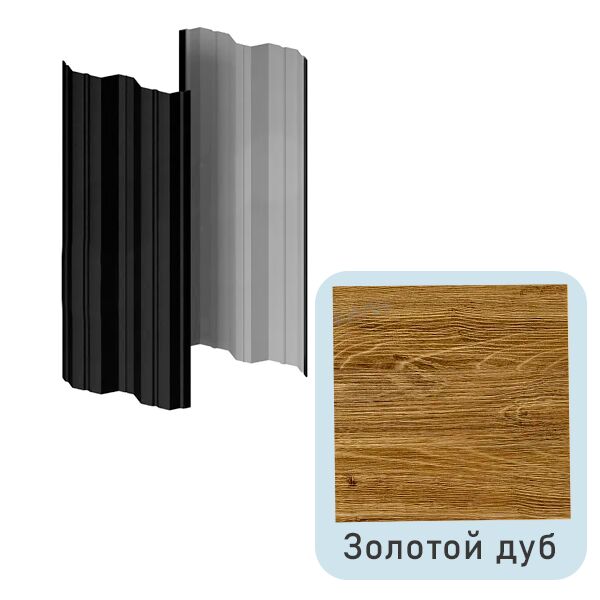 Штакетник МП М-111-Т прямой 0.50мм Ecosteel Texture {длины по списку} купить в Санкт-Петербурге