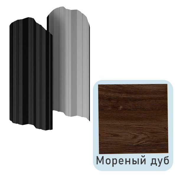 Штакетник МП М-111-О фигурный 0.50мм Ecosteel {длины по списку} купить в Санкт-Петербурге