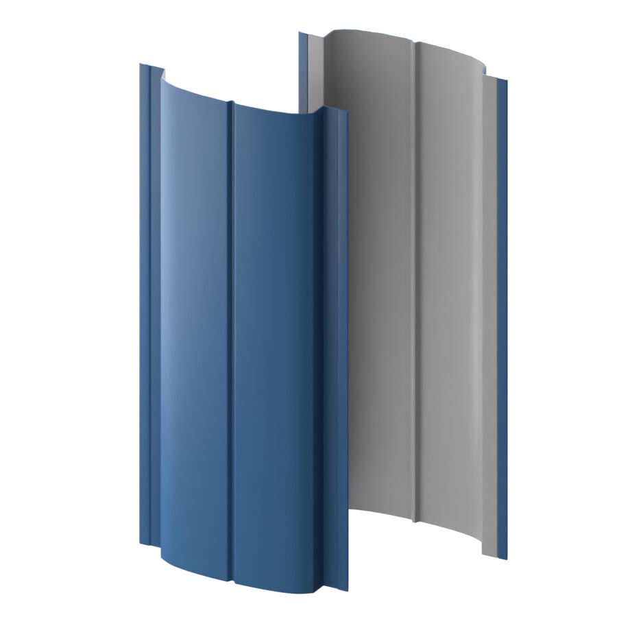 Штакетник МП ELLIPSE-T прямой 0.50мм RR35 (синий) Puretan {длины по списку} купить в Санкт-Петербурге