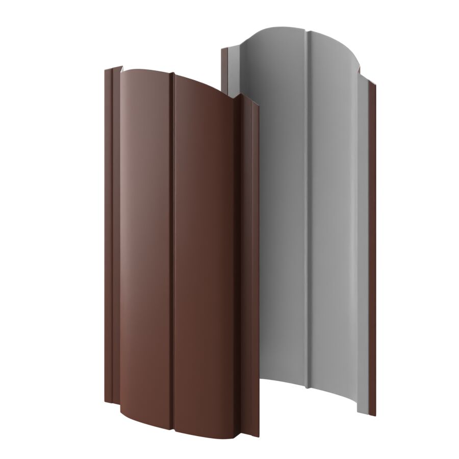 Штакетник металлический МП ELLIPSE-O фигурный PE 0,45мм купить в Санкт-Петербурге