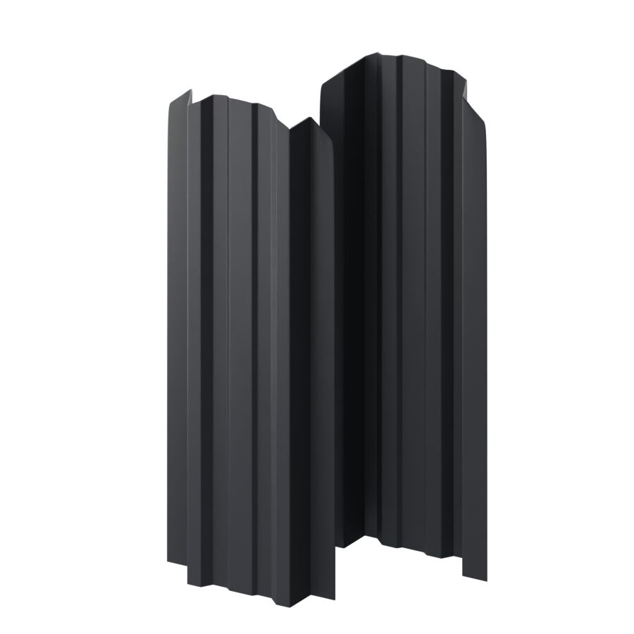 Штакетник металлический МП LANE-O фигурный PE двусторонний 0,45мм купить в Санкт-Петербурге