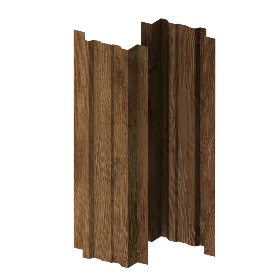 Штакетник МП LАNE-T прямой 0.45мм Античный Дуб Ecosteel Matt двусторонний {длины по списку} купить в Санкт-Петербурге