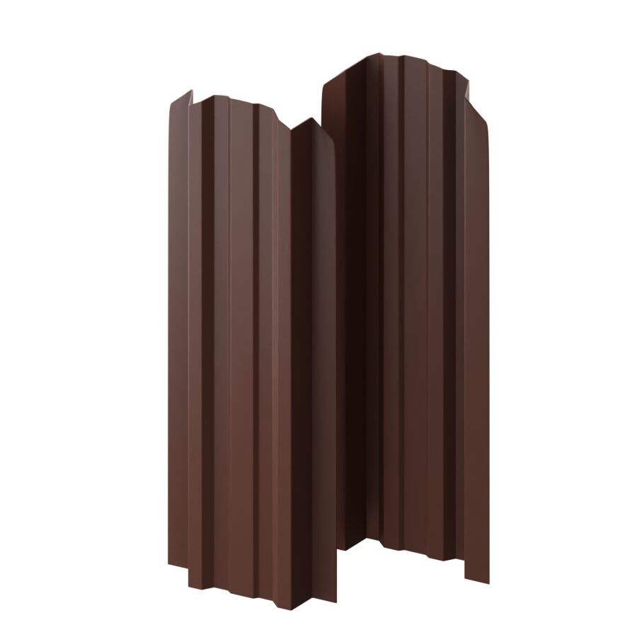 Штакетник МП LАNE-O фигурный 0.45мм Viking двусторонний {длины по списку} купить в Санкт-Петербурге