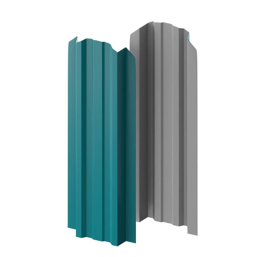Штакетник МП LАNE-O фигурный 0.40мм 5021 (бирюзовый) ПЭ {длины по списку} купить в Санкт-Петербурге
