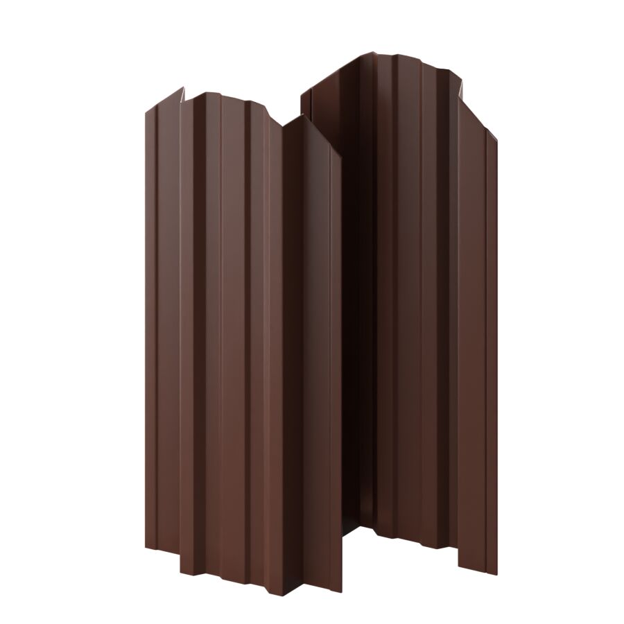 Штакетник МП TRAPEZE-O-БР фигурный 0.45мм Viking двусторонний {длины по списку} купить в Санкт-Петербурге