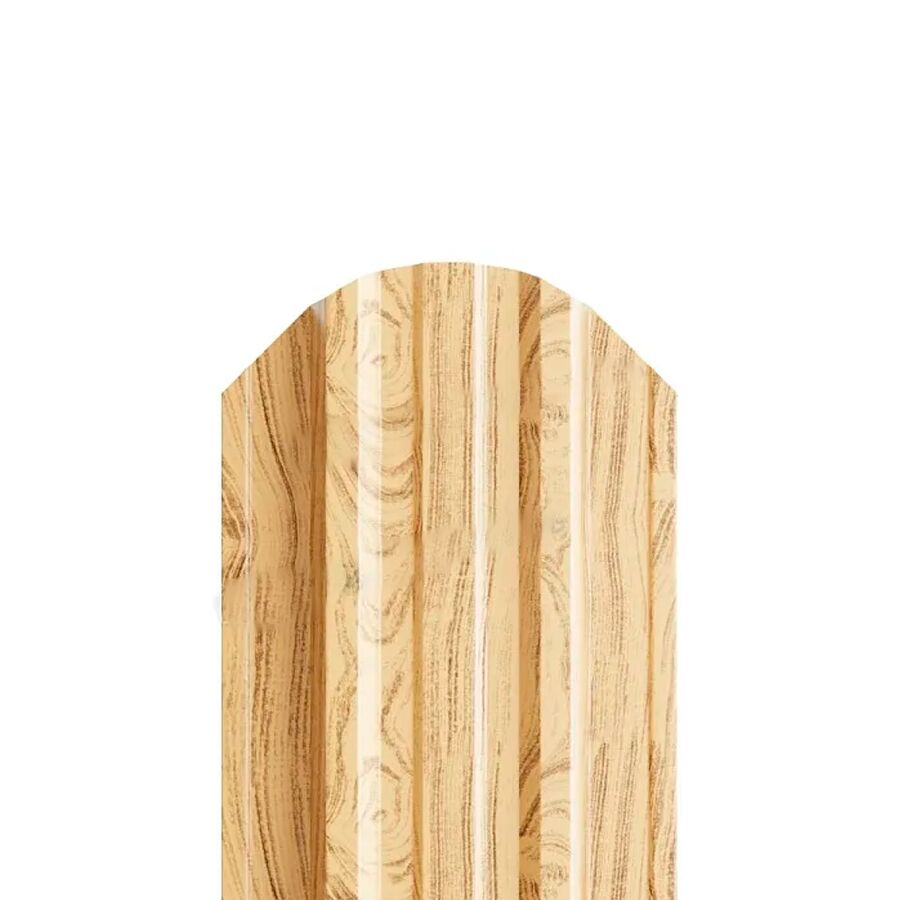 Штакетник МП TRAPEZE-O-БР фигурный 0.50мм Мореный Дуб Ecosteel Matt {длины по списку} купить в Санкт-Петербурге