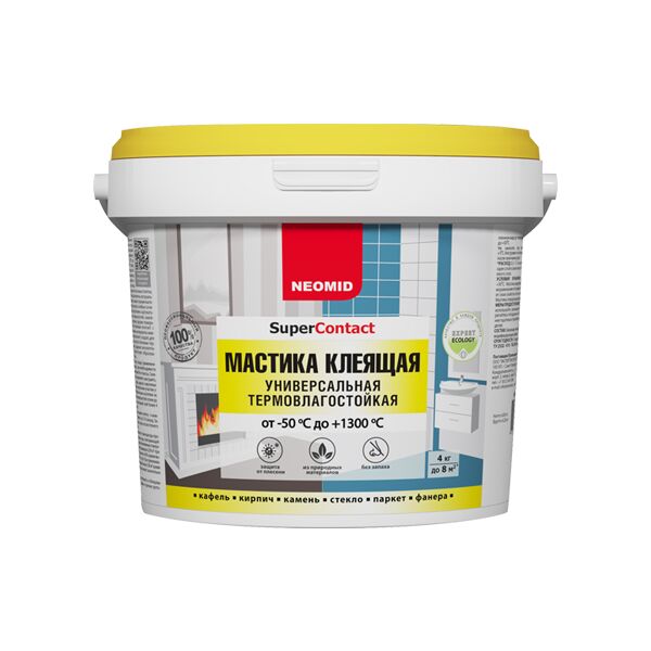 Мастика клеящая термостойкая универсальная 4кг готовый NEOMID купить в Санкт-Петербурге