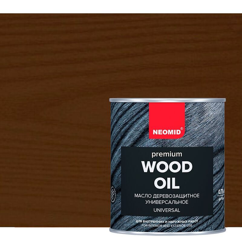 NEOMID Premium 0.75л Масло деревозащитное для террас палисандр готовый купить в Санкт-Петербурге