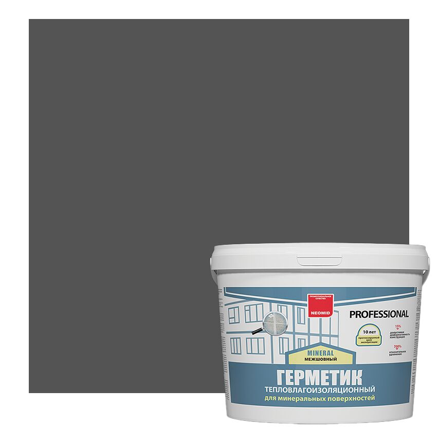 NEOMID mineral professional герметик строительный ведро 3кг готовый  купить в Санкт-Петербурге