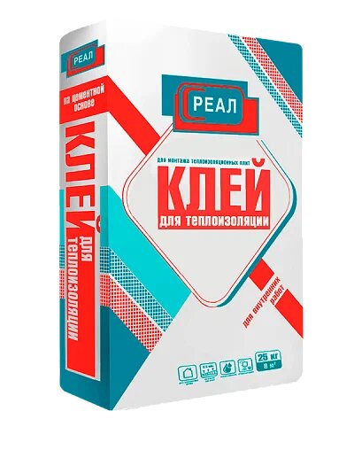 Клей Реал для теплоизоляции 25 кг купить в Санкт-Петербурге