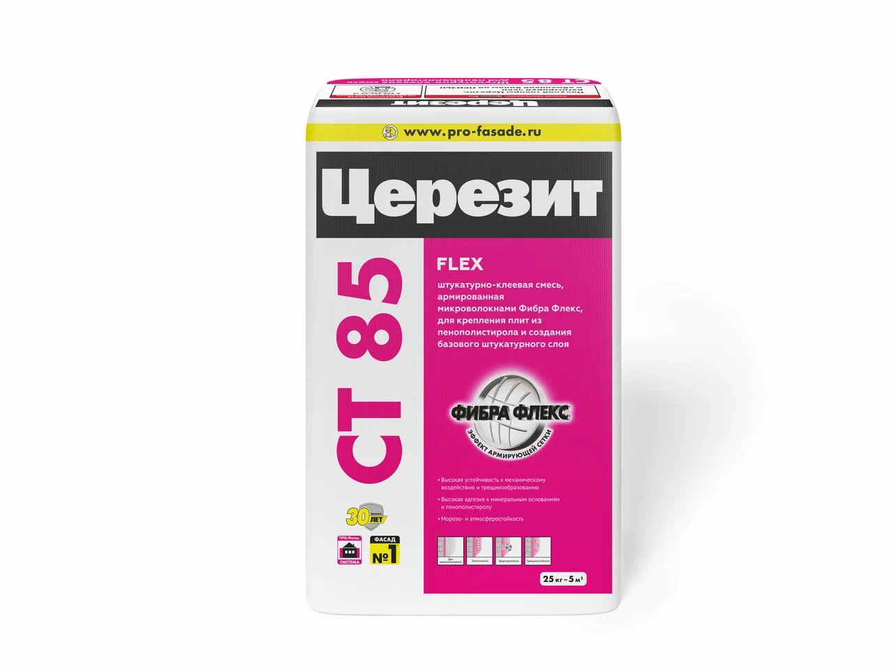 CT 85/25 кг Церезит штукатурно-клеевая смесь д/плит из пенополистирола купить в Санкт-Петербурге