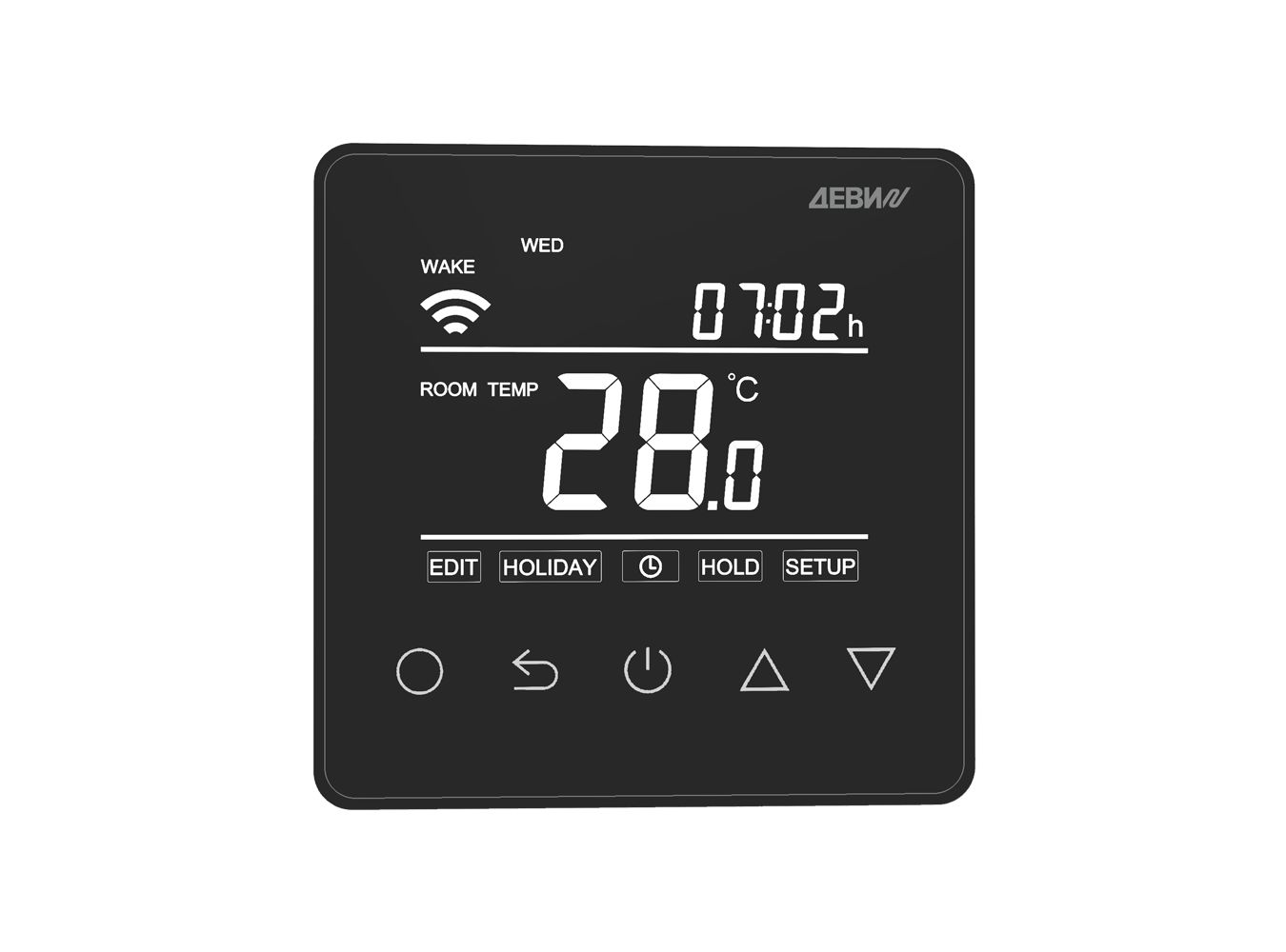 Терморегулятор ДЕВИ Prime c Wi-Fi, с комбинацией датчиков, черный, 16А купить в Санкт-Петербурге