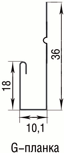 G-планка PE купить в Санкт-Петербурге