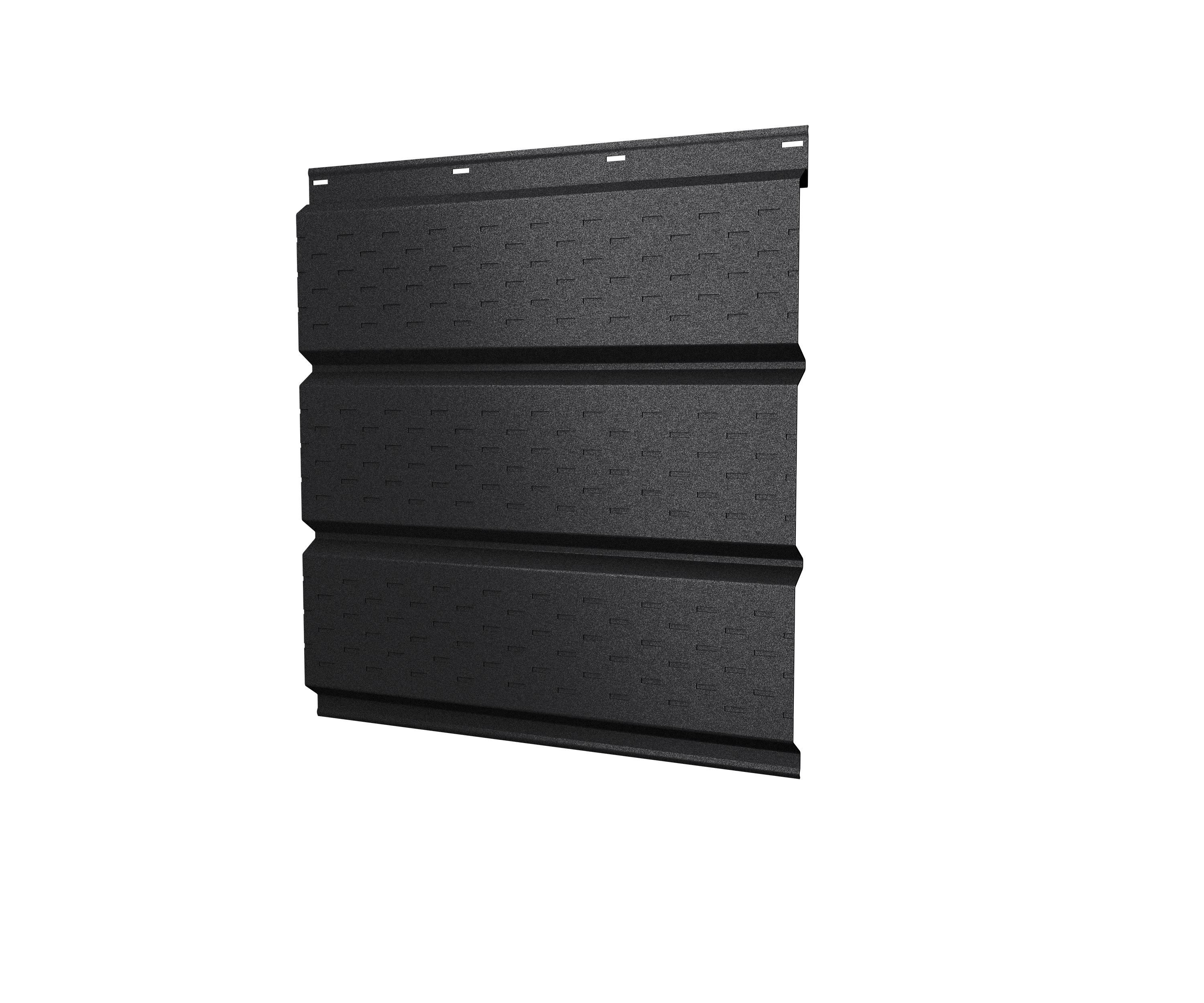 Софит металл полная перфорация GL 0.50мм 9005 (черный) Satin {длины по спецификации} купить в Санкт-Петербурге