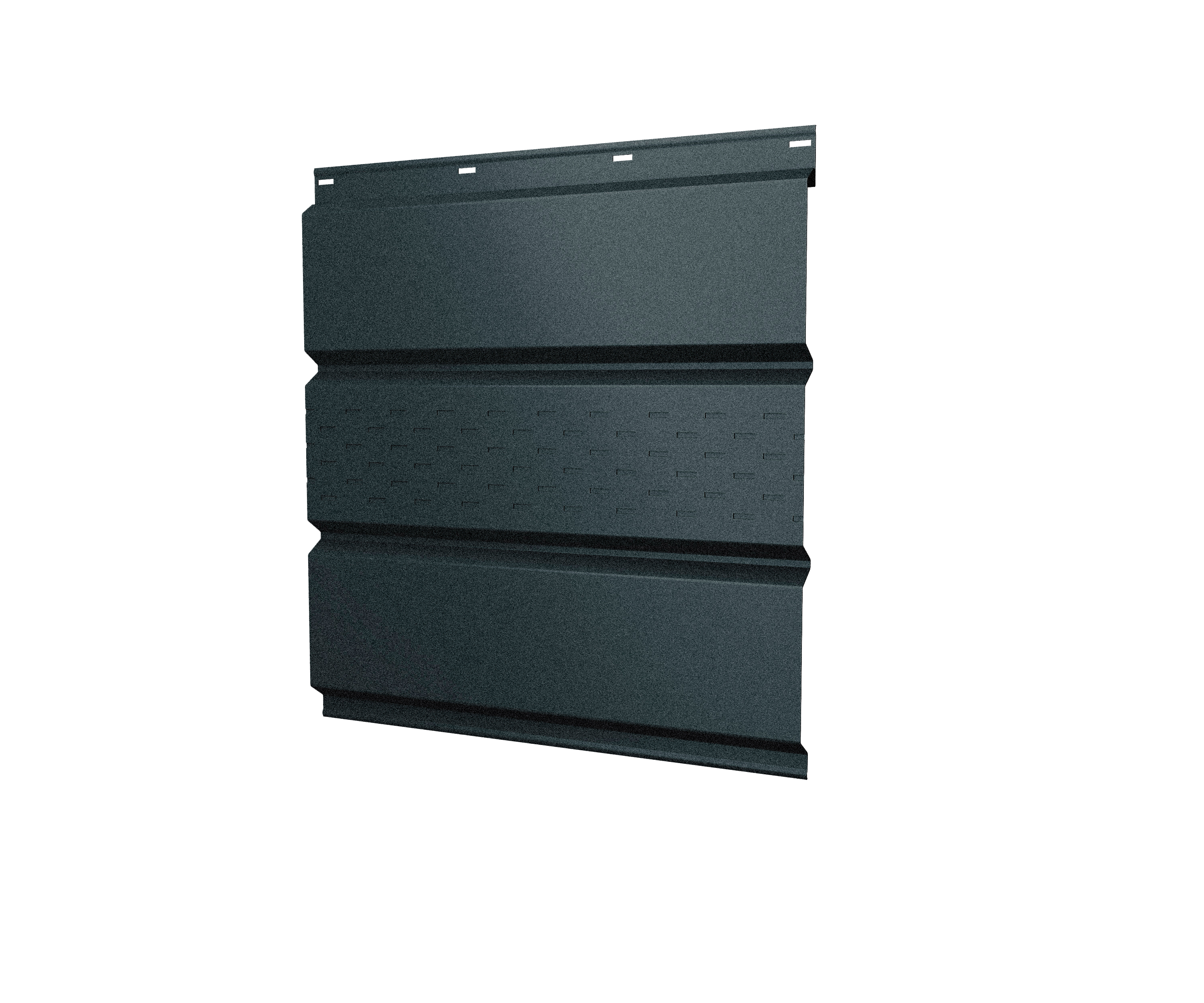 Софит металл центральная перфорация GL 0.50мм Satin (антрацитово-серый) 7016 {длины по спецификации} купить в Санкт-Петербурге