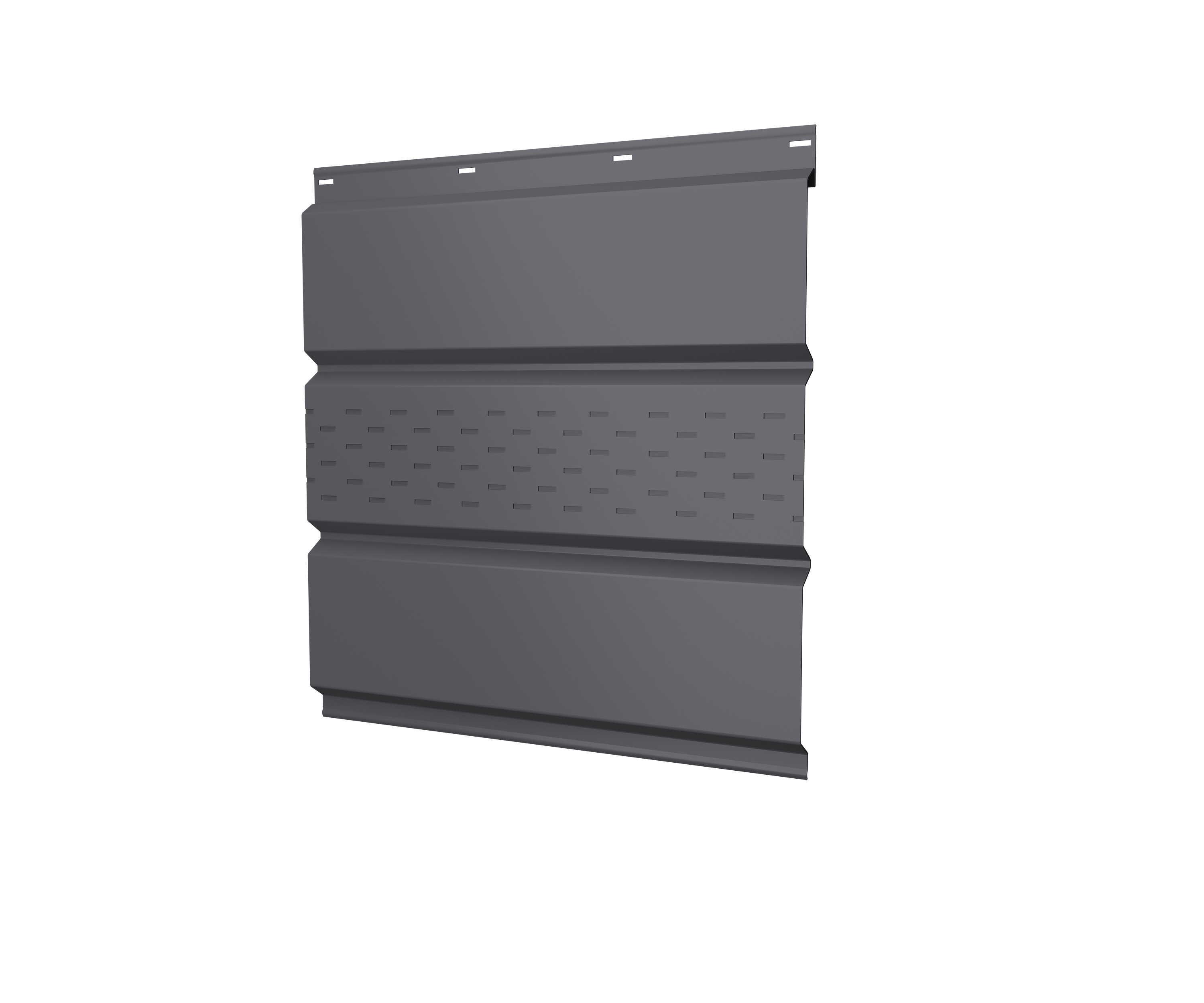 Софит металл центральная перфорация GL 0.50мм Satin {длины по спецификации} купить в Санкт-Петербурге