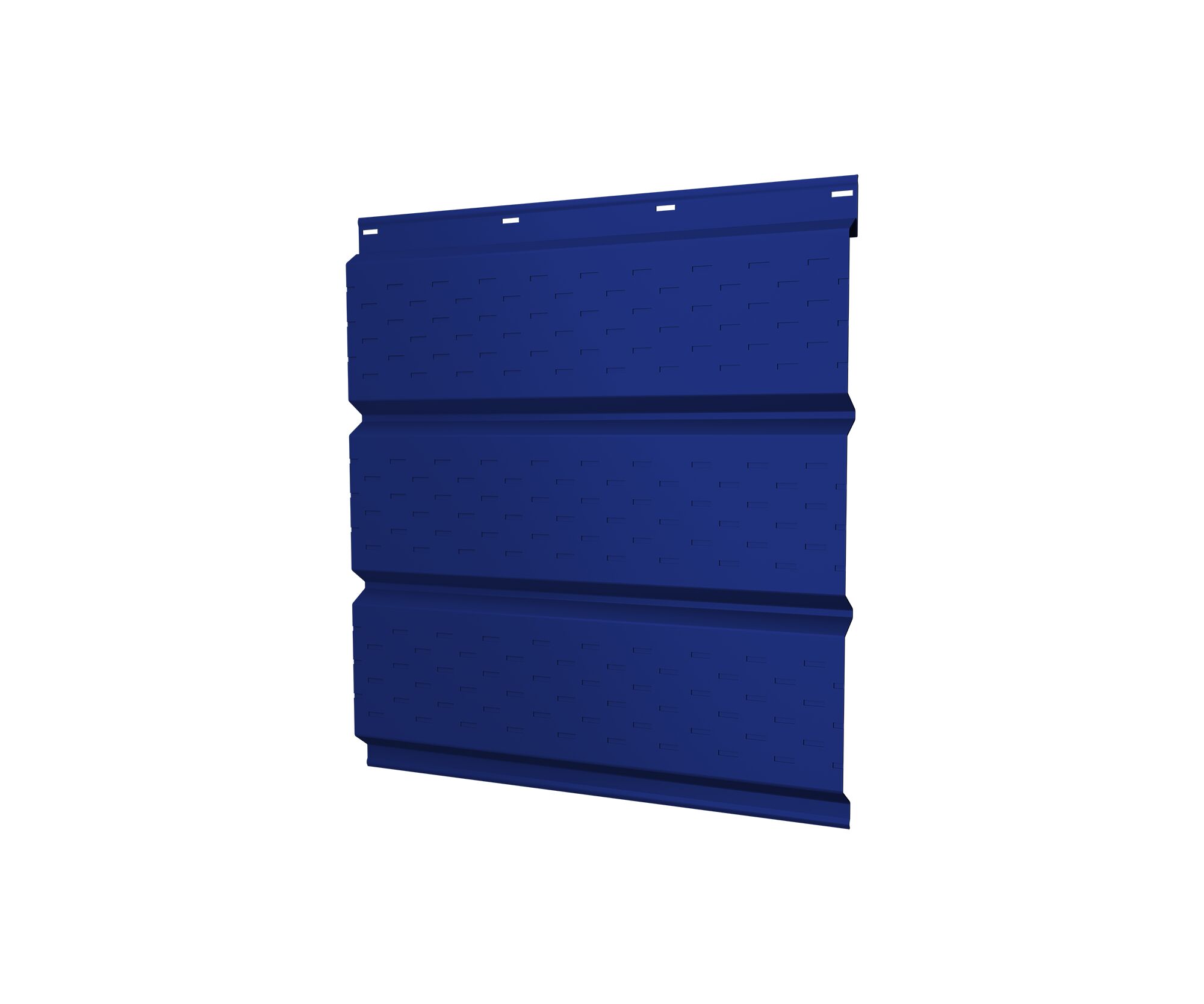 Софит металл полная перфорация GL 0.45мм ПЭ (ультрамариновый синий) 5002 {длины по спецификации} купить в Санкт-Петербурге