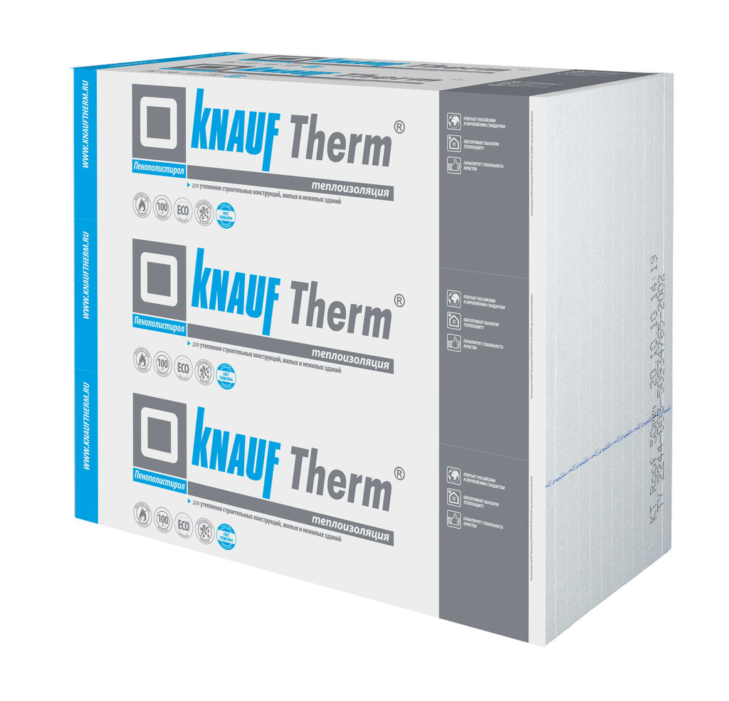 KNAUF Therm Дача 150мм, 4 плиты, 4.8м2, 1000х1200мм, 0.72м3 купить в Санкт-Петербурге