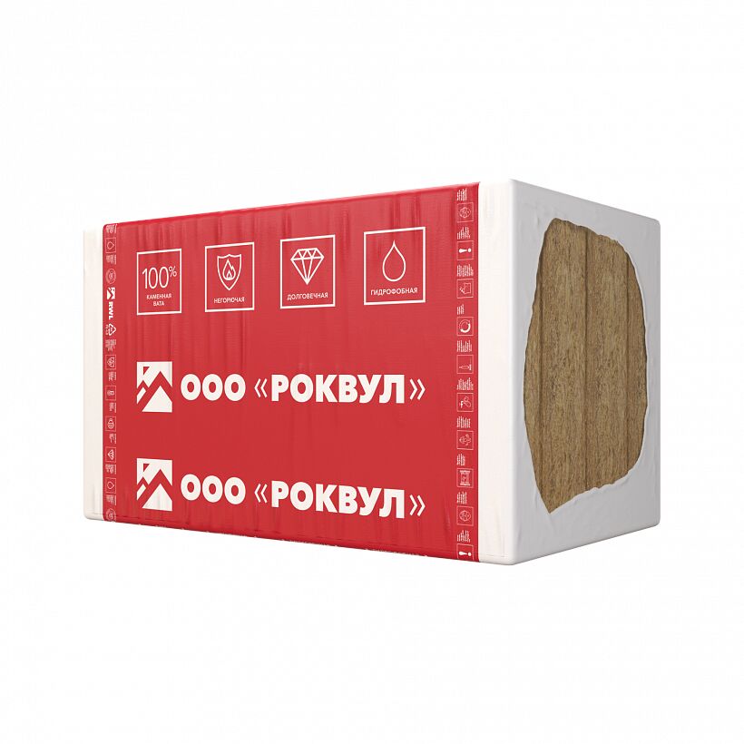 Rockwool ВЕНТИ БАТТС Д Оптима 150х600х1000/4шт/2.4м2/0.36м3 (16упак/палл) купить в Санкт-Петербурге