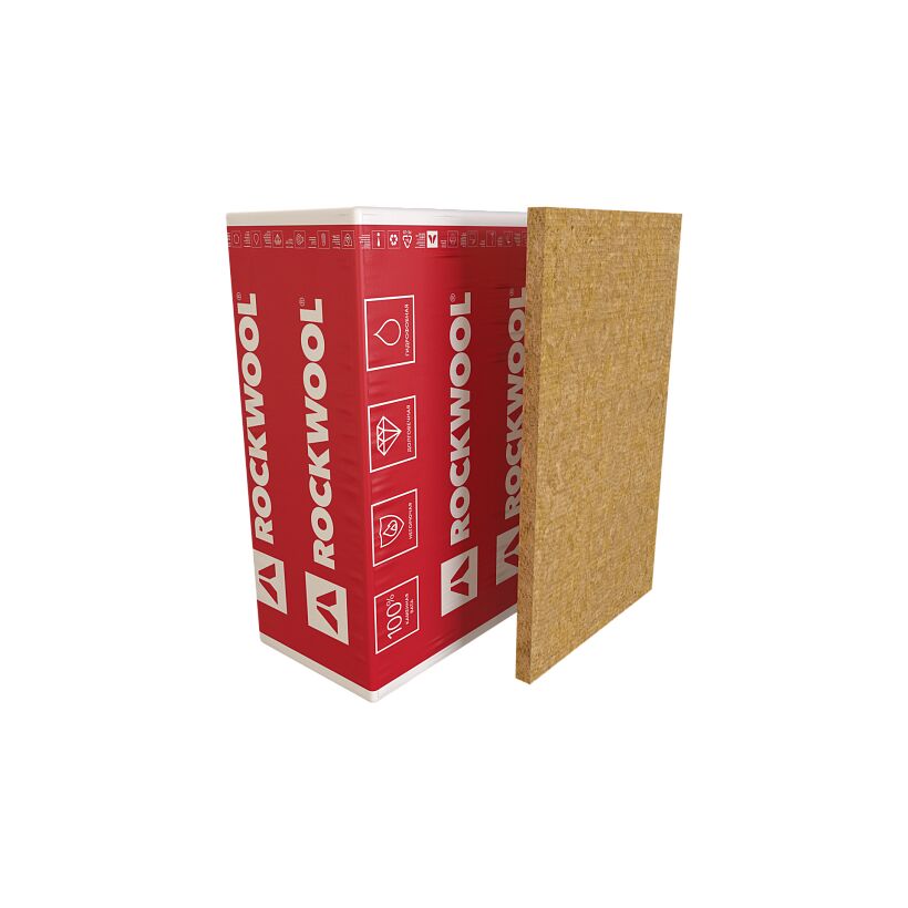 Rockwool ВЕНТИ БАТТС 50х600х1000/8шт/4.8м2/0.24м3 (24упак/палл) купить в Санкт-Петербурге
