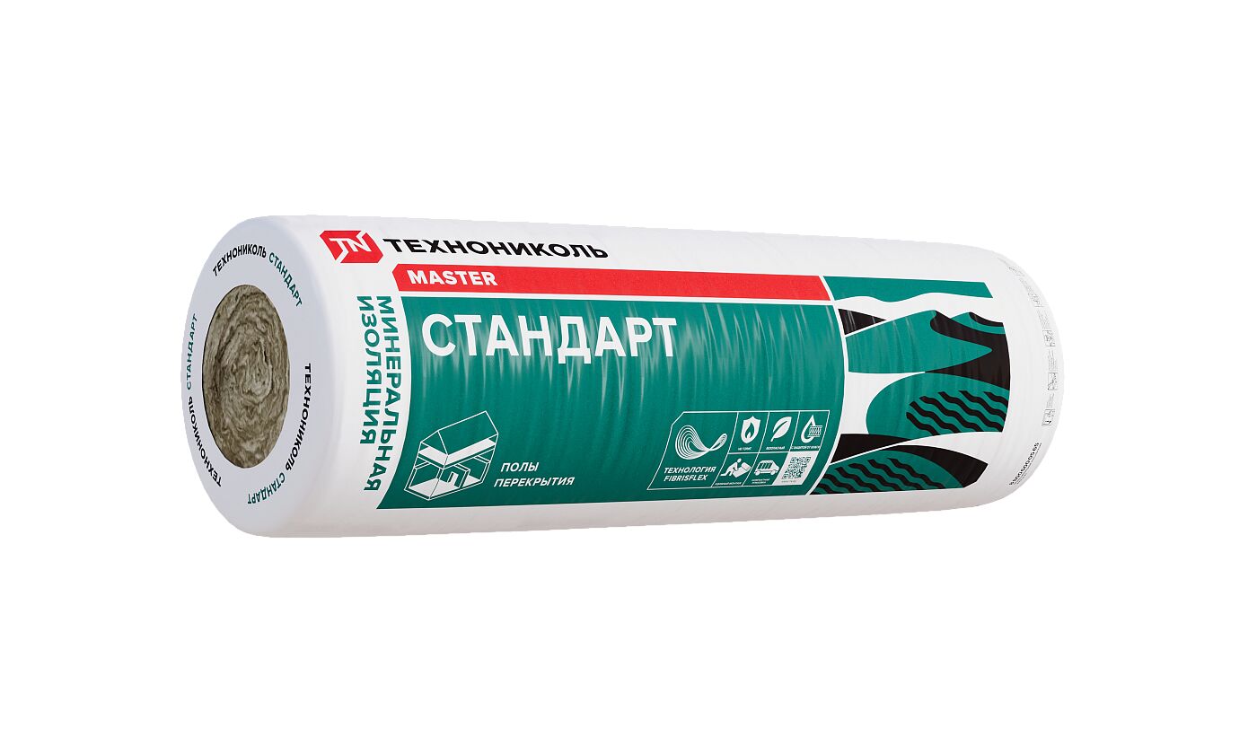 Утеплитель Стандарт (ТН СВ 40) 50мм, 2 мата, 15м2, 1220х6150мм, 0.75м3 купить в Санкт-Петербурге