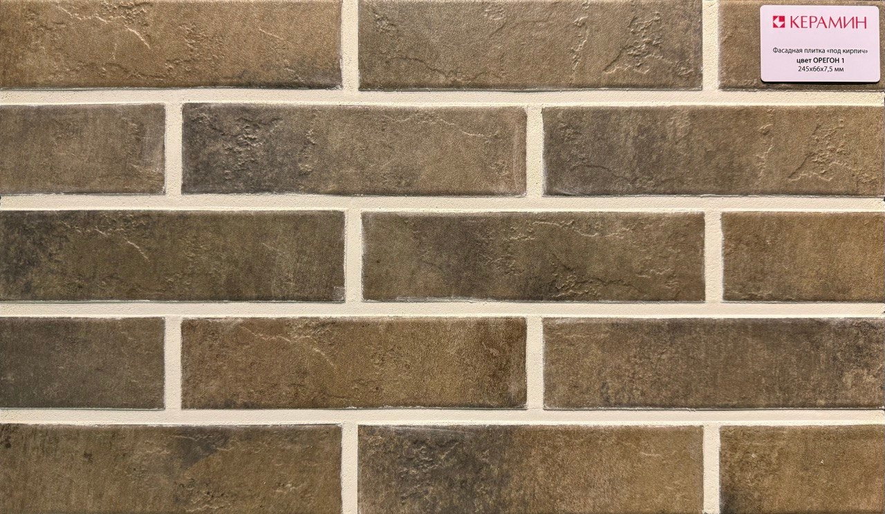 Термопанель рядовая с плиткой KERAMIN ОРЕГОН ППС 1020х600х80мм (0,61м2) ЕВРОПА купить в Санкт-Петербурге